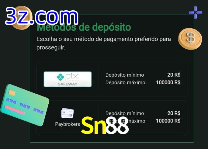 O cassino Sn88 oferece uma grande variedade de métodos de pagamento