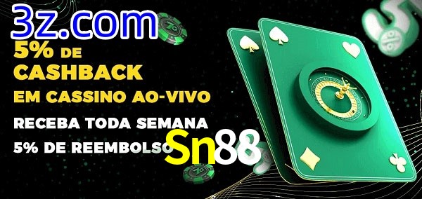 Promoções do cassino ao Vivo Sn88